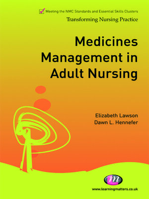 cover image of Medicines Management in Adult Nursing